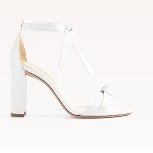 Alexandre Birman Shoes - Alexandre Birman Clarita Block 90 White Sandal - Worn Once!!